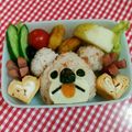 たにたーに's cooksnap of when they made キャラ弁　年中さんのお弁当9.