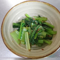 クックIY0NX3☆'s cooksnap of when they made レンジで簡単！小松菜の中華風お浸し.