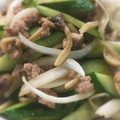 Yogimi 減添加物生活's cooksnap of when they made 簡単！ひき肉ときゅうりの味噌炒め.