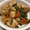 航たんママ's cooksnap of when they made 小松菜鶏肉の炒め物♪簡単ホイコーローたれ.
