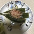 すみまる☆'s cooksnap of when they made レンチンのみ！オクラの煮びたし.