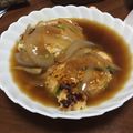 エリンギ＊'s cooksnap of when they made 簡単！ほうれん草入り餡掛け豆腐ハンバーグ.