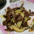 雲雀ころね's cooksnap of when they made 砂肝＆じゃが芋の大蒜レモンバター炒め.