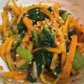 クック62K42J☆'s cooksnap of when they made 小松菜と人参のおひたし.