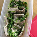 ienone's cooksnap of when they made 簡単！豚肉と豆苗のレンジ蒸し.