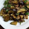 YT☆XJ's cooksnap of when they made ★豚肉となすとﾋﾟｰﾏﾝの味噌炒め★.