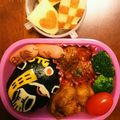 yu☆ai's cooksnap of when they made 仮面ライダーエグゼイド☆スナイプキャラ弁.