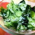 なつこのごはん's cooksnap of when they made 簡単☆きゅうりとわかめとしらすの酢の物.