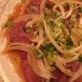えみコニ～☆'s cooksnap of when they made 新玉ねぎとマグロのカルパッチョ.