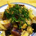 ねこ☆こじ's cooksnap of when they made ナス、玉ねぎ、コンニャクの甘味噌炒め.