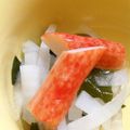 二角形's cooksnap of when they made 大根と若布のかに風味酢.