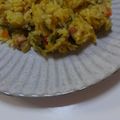 u_rara's cooksnap of when they made 炊飯器で簡単♪野菜たっぷりカレーピラフ.
