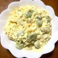 emiemiy's cooksnap of when they made そら豆と新玉ねぎの卵サラダ.