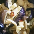 shinomori's cooksnap of when they made ナスとシメジと油揚げの味噌炒め♪.