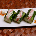 のば☀のば's cooksnap of when they made カニかまきゅうり☆わさびマヨ.