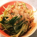 ジューシーフルーツ's cooksnap of when they made 材料安っっ！水菜ともやしのさっぱり炒め.