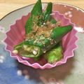 結真は道産子♪'s cooksnap of when they made レンチン1分！おくらおかか♪.