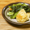 narimimama's cooksnap of when they made めんつゆで簡単‼小松菜と油揚げの煮びたし.