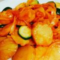 QOO＆SKY's cooksnap of when they made ズッキーニとじゃがいものケチャップ炒め.