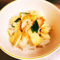 ぱんだ170071's cooksnap of when they made ちくわ・油揚げ・ねぎの卵とじ丼.