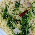 やじやじさん's cooksnap of when they made 豆苗たっぷりパスタ.