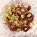 LuckyBerry's cooksnap of when they made じゃがいもとウインナーのガーリック炒め.