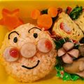 まる姉ママ's cooksnap of when they made 簡単アンパンマン　デコふりでお弁当.