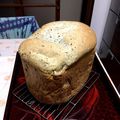 豆×太郎's cooksnap of when they made HB☆黒ごま食パン.