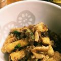 oksmnko's cooksnap of when they made そぼろ油揚げ飯.