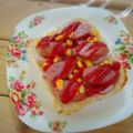 ジョリポン's cooksnap of when they made ＊新玉ねぎとウィンナーのマヨトースト！＊.