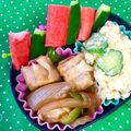 ふたごゆき's cooksnap of when they made ✿お弁当にきゅうりカニカマピック刺し✿.