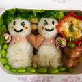 ma___111's cooksnap of when they made キャラ弁☆簡単可愛いてるてる坊主おにぎり.