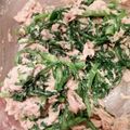ninamh's cooksnap of when they made 春菊とツナのにんにくマヨネーズサラダ.
