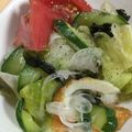 しあわせぶた's cooksnap of when they made 簡単☆美味しい！レタスとちくわのマリネ.