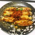 aki6099's cooksnap of when they made 絹さやの肉巻き.