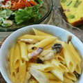 gajyumama's cooksnap of when they made ほんのり和♡ きのこのクリームペンネ♡.