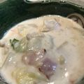 菜の花かあちゃん's cooksnap of when they made 白菜と鶏肉のクリーム煮.