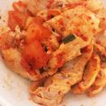 ＊にょにょん＊'s cooksnap of when they made 豚しゃぶとキムチのごま和え.