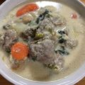 もふもふデデンネ's cooksnap of when they made 肉団子と野菜たっぷり豆乳スープ.
