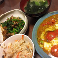 JPたつナレフ's cooksnap of when they made きのことほうれん草のお浸し.