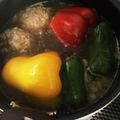 ゆきみちゃん＊'s cooksnap of when they made ピーマンの肉づめ 煮込みバージョン.