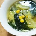 chocochip6's cooksnap of when they made ウェイパーで簡単★キャベツの中華スープ♬.