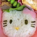 rockhills's cooksnap of when they made 簡単＊キティちゃん弁当(キャラ弁).