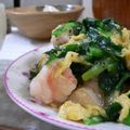 a-tom's cooksnap of when they made 海老とニラのふわふわタマゴ炒め.