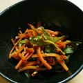 harumaimam's cooksnap of when they made 絹さやとニンジンのきんぴら.