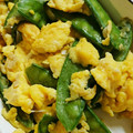 harumaimam's cooksnap of when they made 簡単！絹さやの卵とじ（卵炒め？？）.