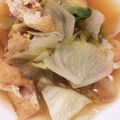 はに333's cooksnap of when they made レタスと油揚げの煮びたし.