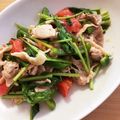 ひなぶぅー's cooksnap of when they made 豚肉とルッコラ、トマト炒め.