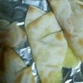 yukariin's cooksnap of when they made あまったぎょうざの皮で…チーズ包み焼き.