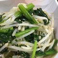 あいみすん's cooksnap of when they made レンジで簡単☆もやしとほうれん草の箸休め.